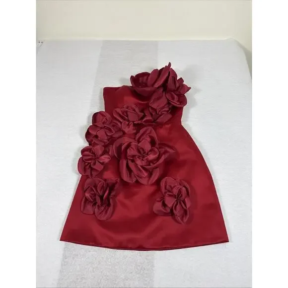 Ritara Red Rose Dress - Picture 2 of 11